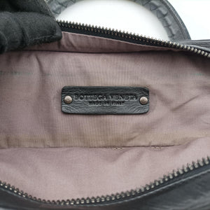 Secondhand Bottega Veneta Intrecciato Black lambskin shoulderbag | stylenewstar