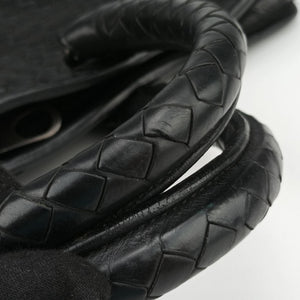Secondhand Bottega Veneta Intrecciato Black lambskin shoulderbag | stylenewstar