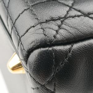 Pre-owned Christian Dior Lady Dior Black lambskin handbag | stylenewstar