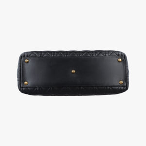 Pre-owned Christian Dior Lady Dior Black lambskin handbag | stylenewstar