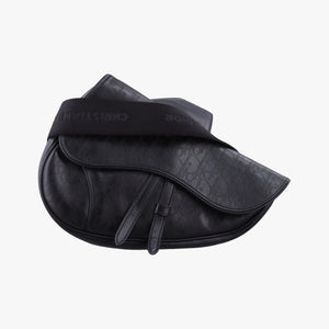 Secondhand Christian Dior Saddle Black leather bum bag/waist bag | stylenewstar