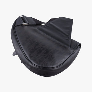 Secondhand Christian Dior Saddle Black leather bum bag/waist bag | stylenewstar