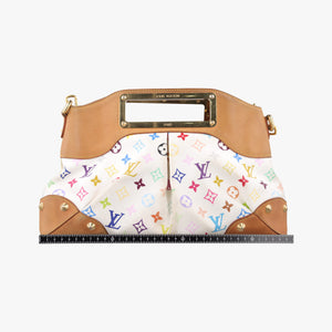 Secondhand Louis Vuitton JUDY MM white Monogram Multicolor M40255 shoulderbag | stylenewstar
