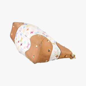 Secondhand Louis Vuitton JUDY MM white Monogram Multicolor M40255 shoulderbag | stylenewstar