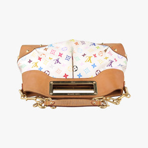 Secondhand Louis Vuitton JUDY MM white Monogram Multicolor M40255 shoulderbag | stylenewstar