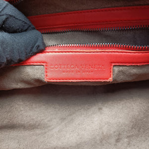 Secondhand Bottega Veneta Intrecciato Orange lambskin shoulderbag | stylenewstar