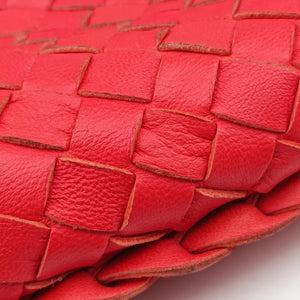 Secondhand Bottega Veneta Intrecciato Orange lambskin shoulderbag | stylenewstar