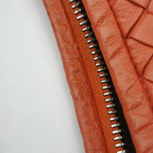 Pre-owned Bottega Veneta Intrecciato Orange lambskin shoulderbag | stylenewstar