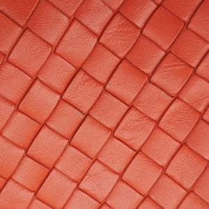 Pre-owned Bottega Veneta Intrecciato Orange lambskin shoulderbag | stylenewstar