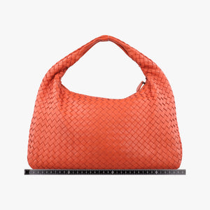 Pre-owned Bottega Veneta Intrecciato Orange lambskin shoulderbag | stylenewstar