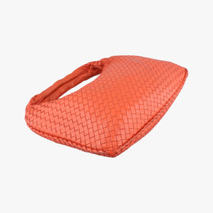 Pre-owned Bottega Veneta Intrecciato Orange lambskin shoulderbag | stylenewstar