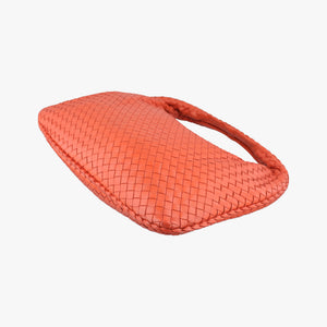 Pre-owned Bottega Veneta Intrecciato Orange lambskin shoulderbag | stylenewstar