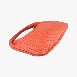 Pre-owned Bottega Veneta Intrecciato Orange lambskin shoulderbag | stylenewstar