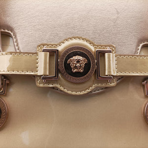 Pre-owned VERSACE Medusa Golden Patent x Leather shoulderbag | stylenewstar