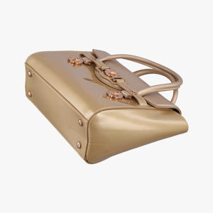 Pre-owned VERSACE Medusa Golden Patent x Leather shoulderbag | stylenewstar