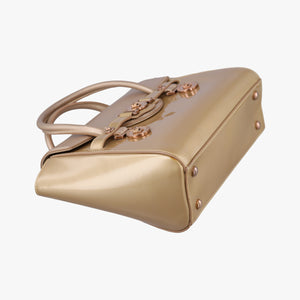 Pre-owned VERSACE Medusa Golden Patent x Leather shoulderbag | stylenewstar
