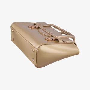 Pre-owned VERSACE Medusa Golden Patent x Leather shoulderbag | stylenewstar