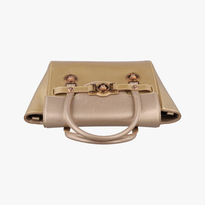 Pre-owned VERSACE Medusa Golden Patent x Leather shoulderbag | stylenewstar