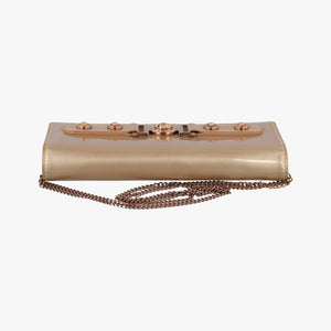Pre-owned VERSACE Medusa Golden Patent leather shoulderbag | stylenewstar