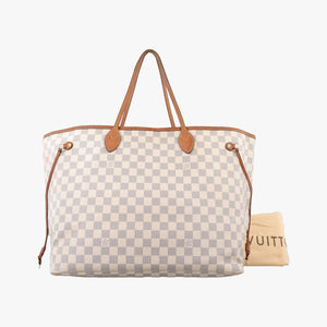 Vintage Louis Vuitton NEVERFULL GM Azur Damier Canvas N51108 shoulderbag | stylenewstar