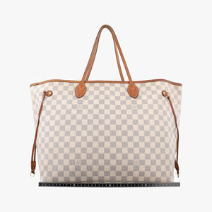 Vintage Louis Vuitton NEVERFULL GM Azur Damier Canvas N51108 shoulderbag | stylenewstar