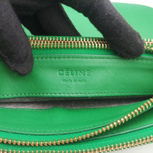 Vintage Celine TRIO Green Leather shoulderbag | stylenewstar