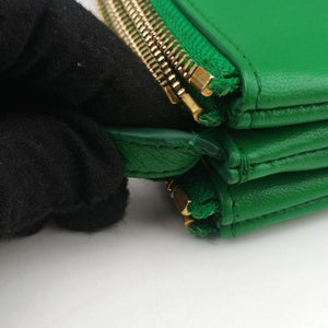 Vintage Celine TRIO Green Leather shoulderbag | stylenewstar