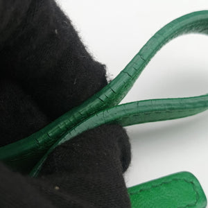 Vintage Celine TRIO Green Leather shoulderbag | stylenewstar