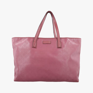 Secondhand Gucci Guccissima GG Imprime Pink PVC coated canvas×Leather 211120 shoulderbag | stylenewstar