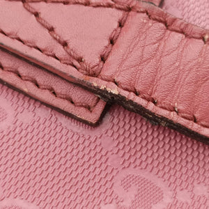 Secondhand Gucci Guccissima GG Imprime Pink PVC coated canvas×Leather 211120 shoulderbag | stylenewstar