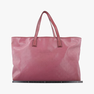 Secondhand Gucci Guccissima GG Imprime Pink PVC coated canvas×Leather 211120 shoulderbag | stylenewstar