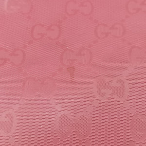 Secondhand Gucci Guccissima GG Imprime Pink PVC coated canvas×Leather 211120 shoulderbag | stylenewstar
