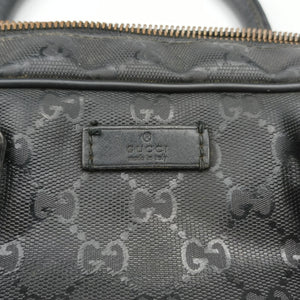 Pre-owned Gucci Diamante Black PVC coated canvas×Leather 208463 shoulderbag | stylenewstar