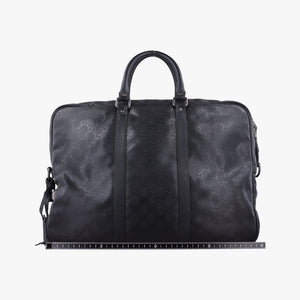 Pre-owned Gucci Diamante Black PVC coated canvas×Leather 208463 shoulderbag | stylenewstar