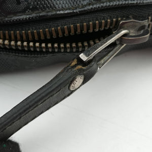 Pre-owned Gucci Diamante Black PVC coated canvas×Leather 208463 shoulderbag | stylenewstar