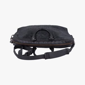 Pre-owned Gucci Diamante Black PVC coated canvas×Leather 208463 shoulderbag | stylenewstar