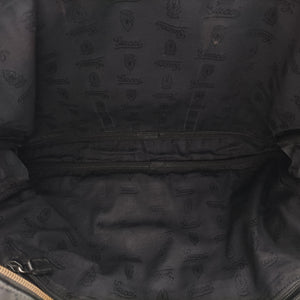 Pre-owned Gucci Diamante Black PVC coated canvas×Leather 208463 shoulderbag | stylenewstar