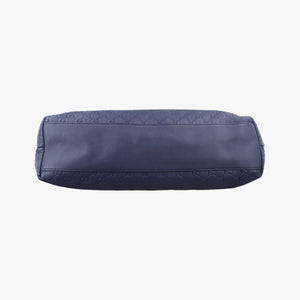 Pre-owned Gucci Guccissima GG Imprime Blue Leather 211120 shoulderbag | stylenewstar