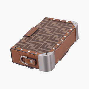 Vintage Fendi Zucca Trunk Brown PVC coated canvas×Leather 7VA507 shoulderbag | stylenewstar