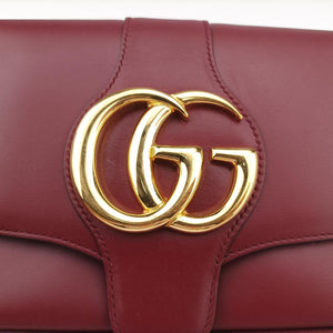 Pre-owned Gucci Arli Burgundy Leather 550129 shoulderbag | stylenewstar