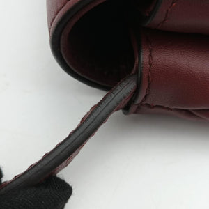 Pre-owned Gucci Arli Burgundy Leather 550129 shoulderbag | stylenewstar