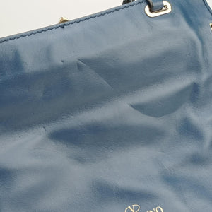 Pre-owned Valentino Rockstud Navy Leather shoulderbag | stylenewstar