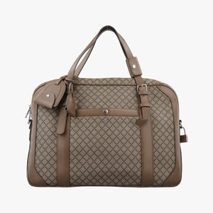 Secondhand Gucci Diamante business Brown PVC coated canvas×Leather 267898 handbag | stylenewstar