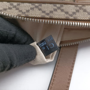 Secondhand Gucci Diamante business Brown PVC coated canvas×Leather 267898 handbag | stylenewstar
