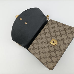 Secondhand Gucci Mini Fox Brooch Bamboo Beige×Multicolour PVC coated canvas×Leather 466428 shoulderbag | stylenewstar