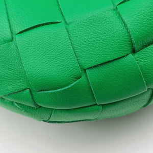 Pre-owned Bottega Veneta The Jodie Green lambskin handbag | stylenewstar