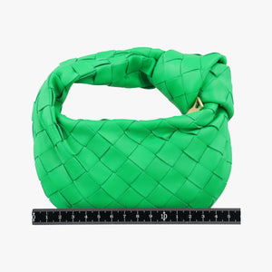 Pre-owned Bottega Veneta The Jodie Green lambskin handbag | stylenewstar