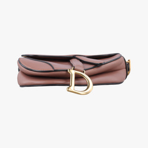 Pre-owned Christian Dior Saddle Pink Leather handbag | stylenewstar
