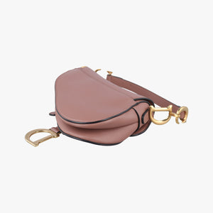 Pre-owned Christian Dior Saddle Pink Leather handbag | stylenewstar