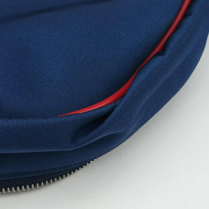 Pre-owned Gucci kids half moon bag Blue×Red nylon 611686 shoulderbag | stylenewstar